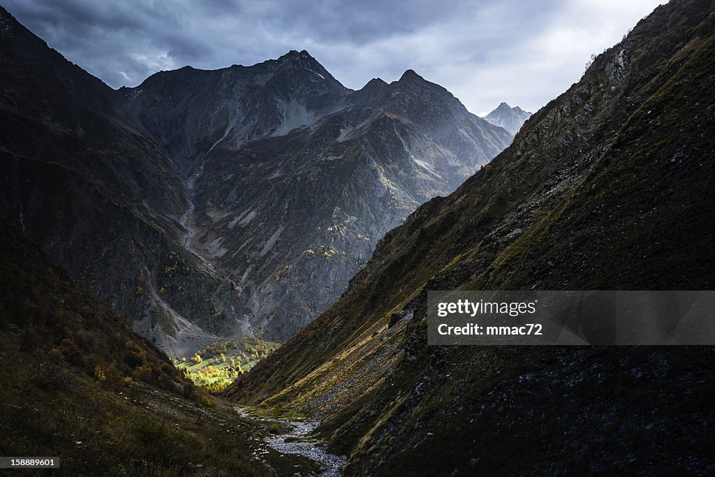 Mountain Landscape with dramatic light