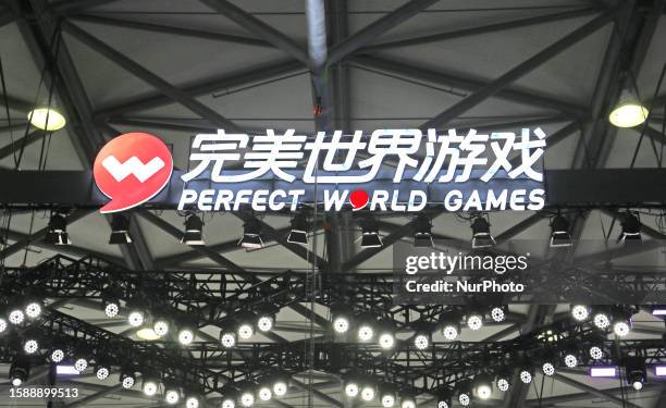 The Perfect World Games stand at 2023 ChinaJoy in Shanghai, China, July 27, 2023.