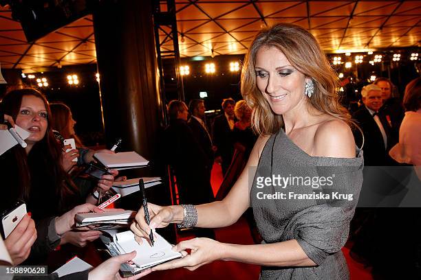 Celine Dion attends the 'BAMBI Awards 2012' at the Stadthalle Duesseldorf on November 22, 2012 in Duesseldorf, Germany.