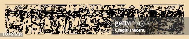 abstract expressionism coffee color drop liquid graffiti art pattern texture background - coffee splash stock illustrations