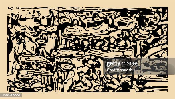 abstract expressionism coffee color drop liquid graffiti art pattern texture background - coffee splash stock illustrations