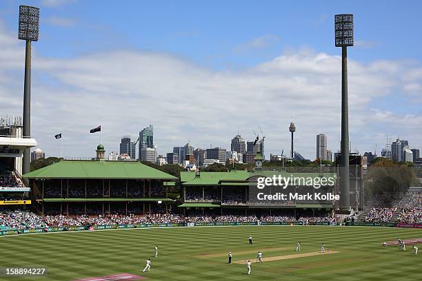 General view of the Sydney Cricket is seen during day one of the Third Test match between Australia and Sri Lanka at Sydney Cricket Ground on January...