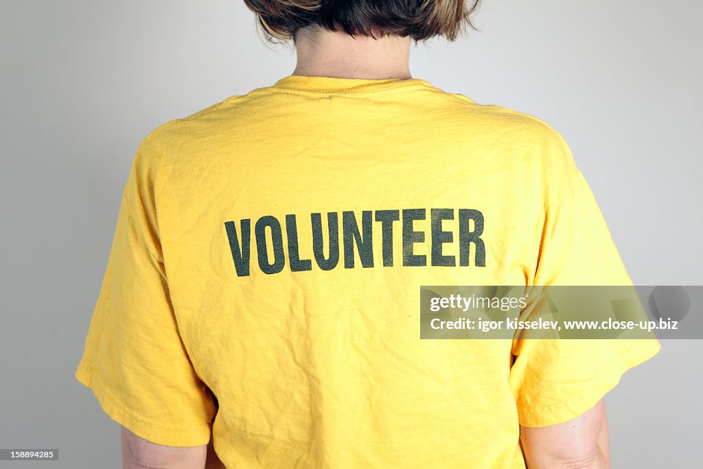 Volunteer 's back
