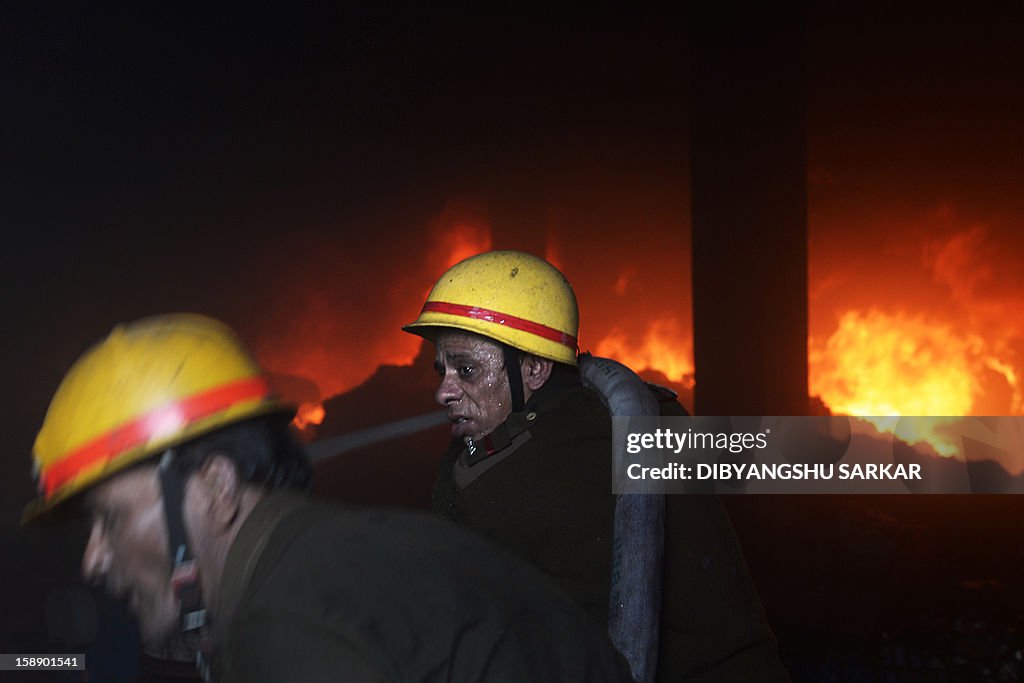 INDIA-ACCIDENT-FIRE