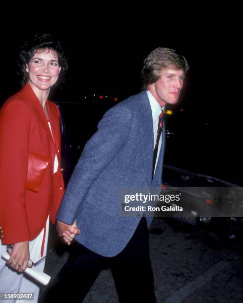 Actor Jameson Parker and wife Bonnie Parker attend the taping of "The Merv Griffin Show" on April 1, 1980 at TAV Studios in Los Angeles, California.