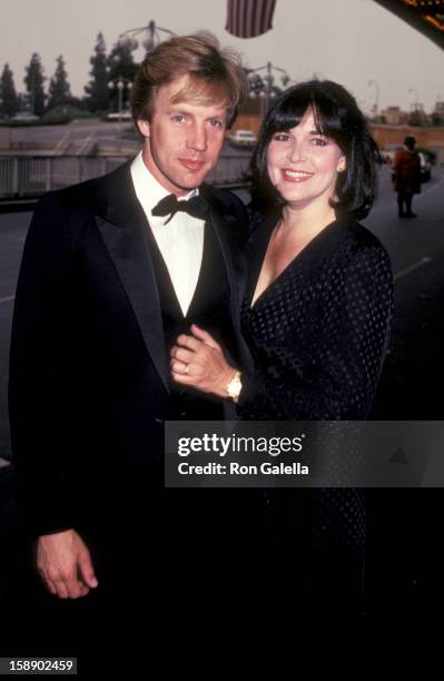 Actor Jameson Parker and wife Bonnia Parker attend CBS TV Affiliates Party on May 11, 1983 at the Century Plaza Hotel in Century City, California.