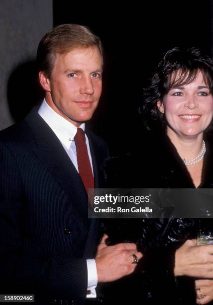 Actor Jameson Parker, and wife Bonnie Parker attend Tribute Dinner Honoring Bud Grant on December 13, 1985 at the Beverly Wilshire Hotel in Beverly...