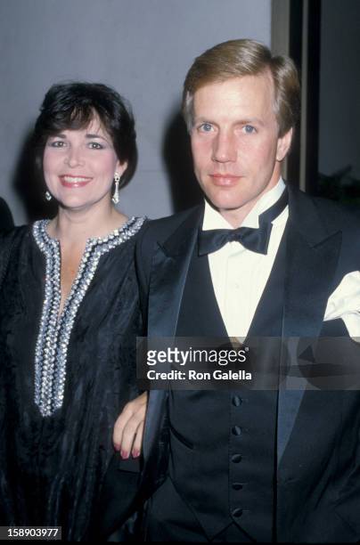 Actor Jameson Parker and wife Bonnie Parker attend the Association of Troubled Children on November 8, 1986 at the Century Plaza Hotel in Century...