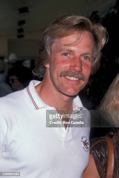 Actor Jameson Parker attends Ben Johnson Pro-Celebrity Rodeo on August 11, 1989 at the Los Angeles Equestrian Center in Los Angeles, California.