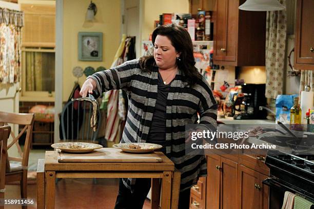 Fish for Breakfast" --Molly makes a healthy breakfast with fish, on MIKE & MOLLY, Monday, January 14 on the CBS Television Network.