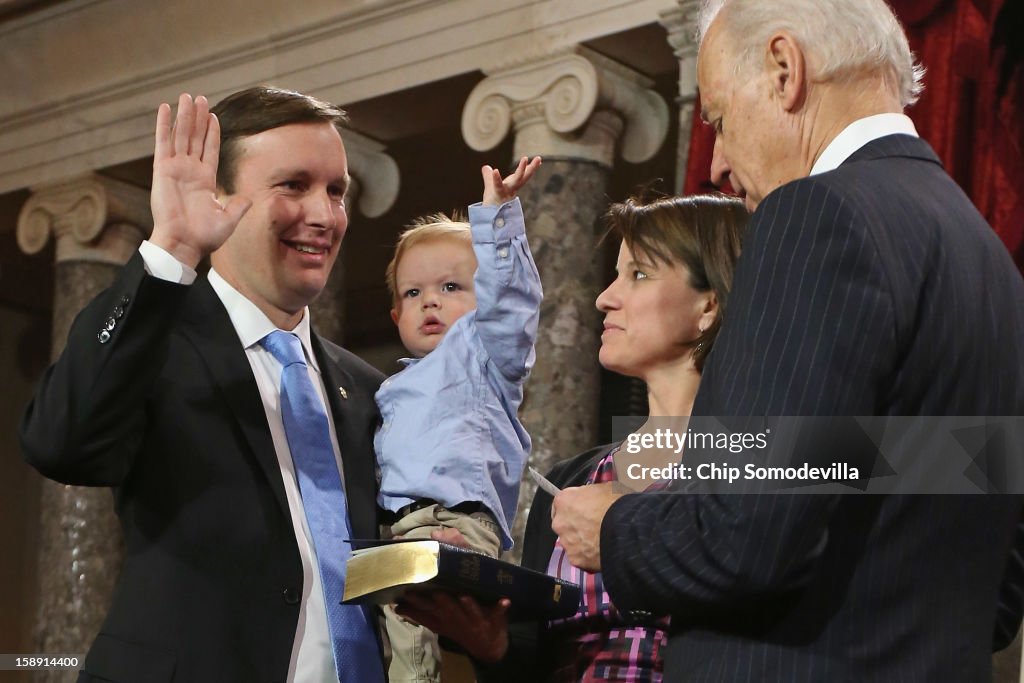 Vice President Biden Holds Senate Ceremonial Swearing In