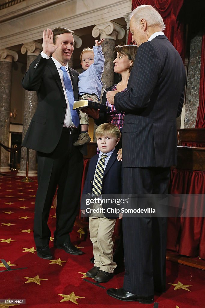 Vice President Biden Holds Senate Ceremonial Swearing In