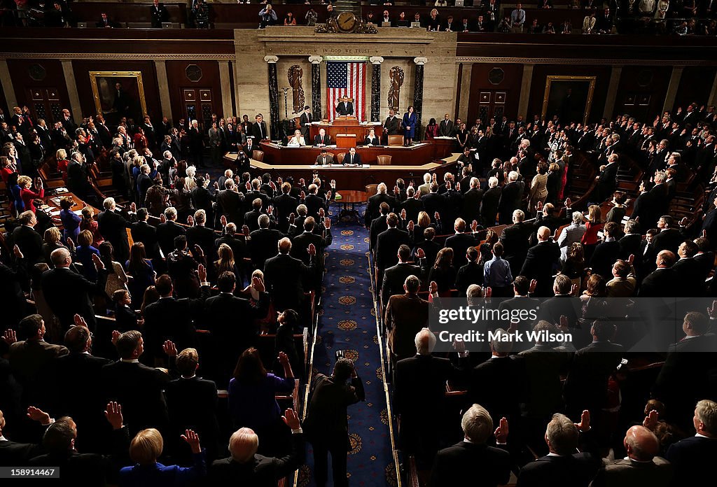 House Speaker Boehner Presides Over Opening Session Of Congress