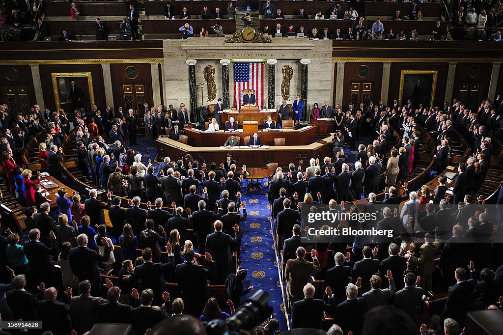 113th Members of the U.S. House of Representatives are sworn in at the U.S ...