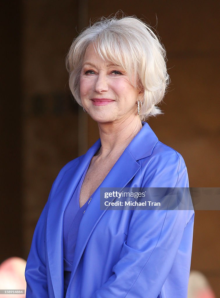 Helen Mirren Honored With Star On The Hollywood Walk Of Fame