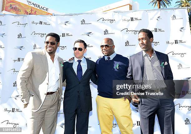 Hotel Operations at the Mirage , Nathan Morris , Wayna Morris and Shawn Stockman of Boyz II Men announces extended residency at The Mirage Hotel and...