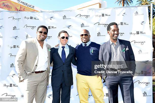 Hotel Operations at the Mirage , Nathan Morris , Wayna Morris and Shawn Stockman of Boyz II Men announces extended residency at The Mirage Hotel and...