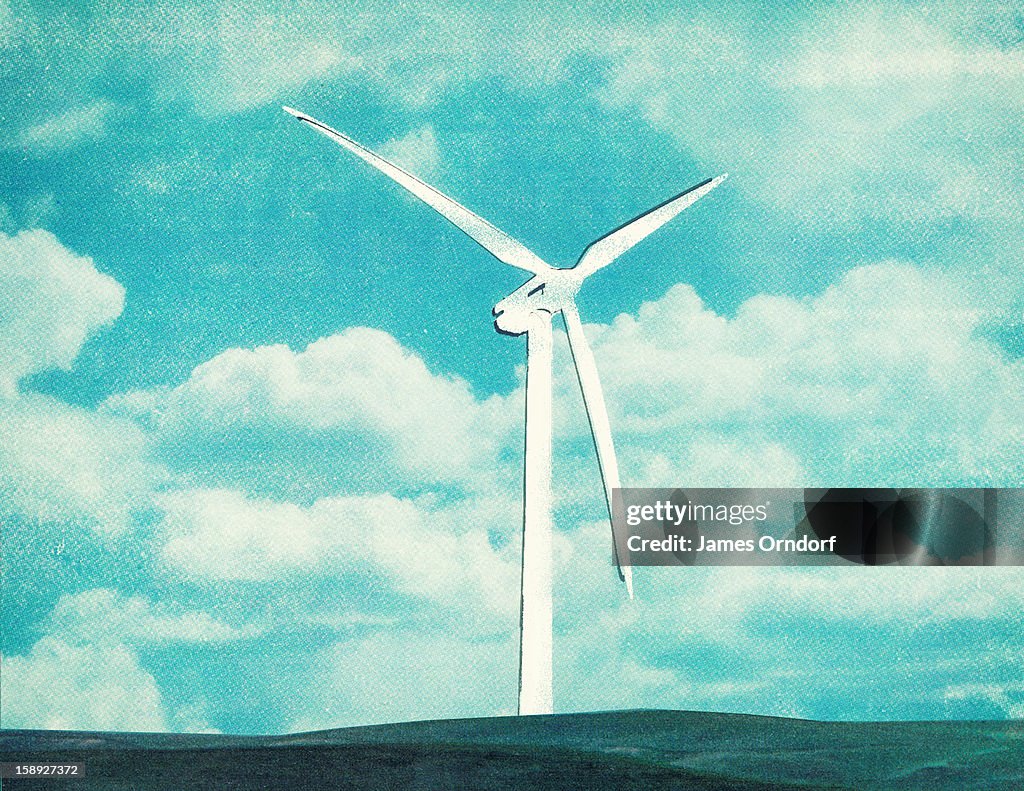 A wind turbine