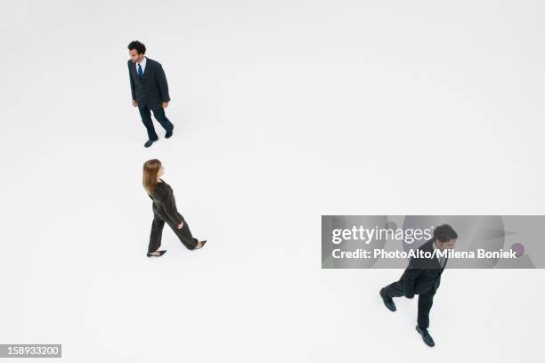 business professionals on the move - man walking top view stock pictures, royalty-free photos & images