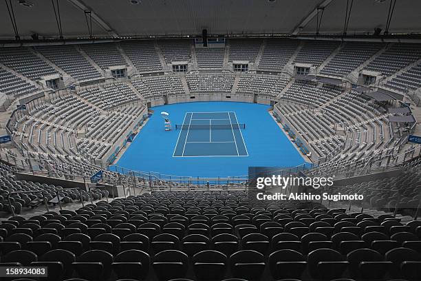 general view of hard tennis court - australia tennis stock pictures, royalty-free photos & images