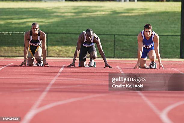 Run Racing Starting Front View Runner Start Front Photos and Premium High Res Pictures - Getty Images