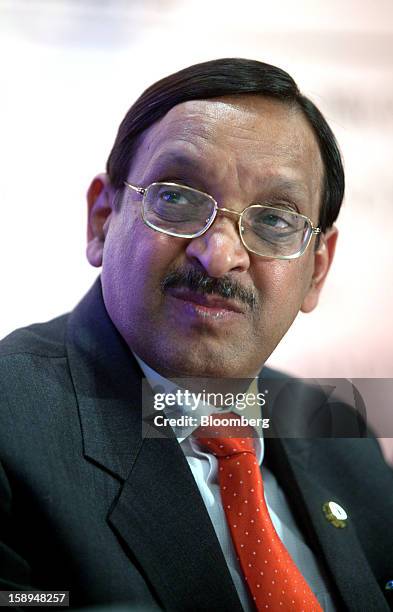 Sarraf, managing director of ONGC Videsh Ltd., pauses during the ASSOCHAM seminar on oil and gas in New Delhi, India, on Friday, Jan. 4, 2013. India...