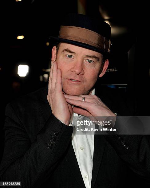 Actor David Koechner arrives at the premiere of Open Road Films' "A Haunted House" at the Arclight Theatre on January 3, 2013 in Los Angeles,...
