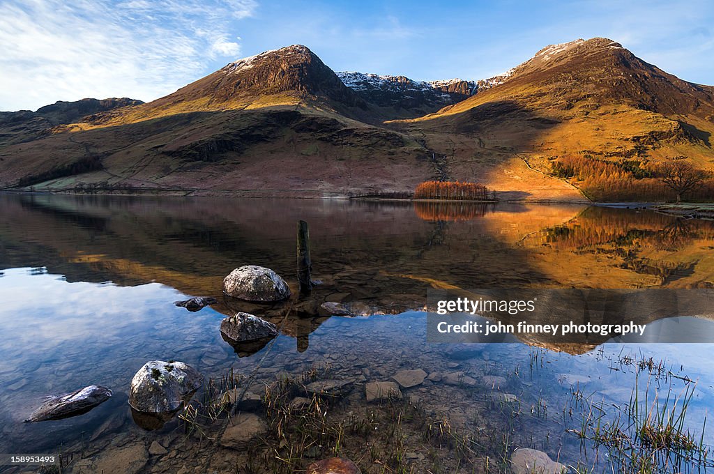 High Crag and High Stile from Buttermere water