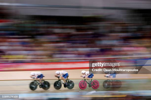 General view of Oliver Wood of Great Britain, Ethan Vernon of Great Britain, Daniel Bigham of Great Britain, Charlie Tanfield of Great Britain...