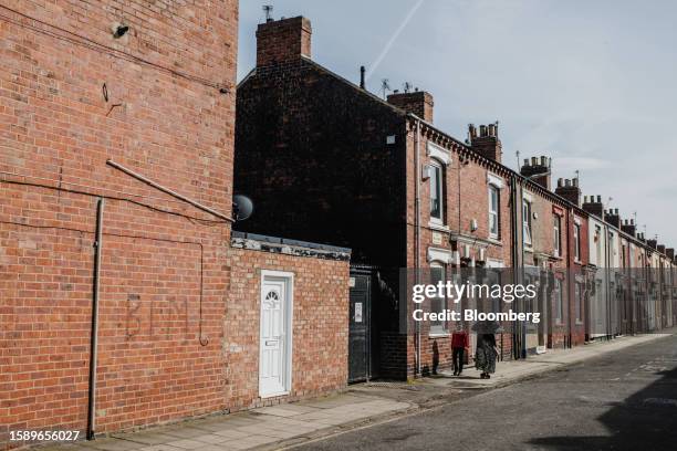 Terraced housing in the Newport suburb of Middlesbrough, UK, on Wednesday, May 17, 2023. While the UK isn't alone among western nations to be gripped...