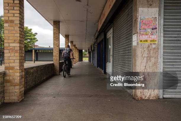 The Norfolk Place shopping parade in the Berwick Hills suburb of Middlesbrough, UK, on Sunday, June 4, 2023. While the UK isn't alone among western...