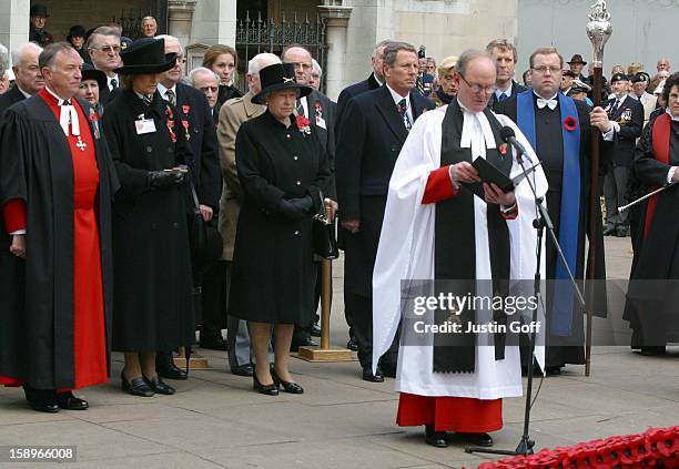 The Queen Visits The Field Of Remembrance At Westminster Abbey.