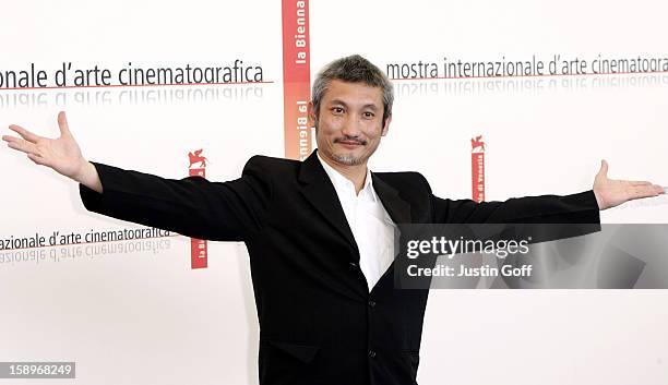 Hark Tsui Attends The Premiere & Photocall Of 'Seven Swords' At The 62Nd Venice Film Festival.