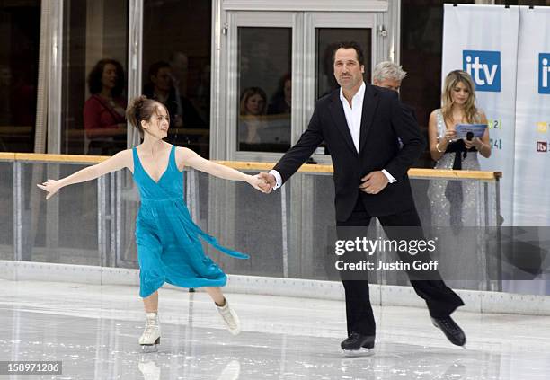 David Seaman & Pam O'Connor Attend The Tv Press Launch Of 'Dancing On Ice' At London'S Natural History Museum.