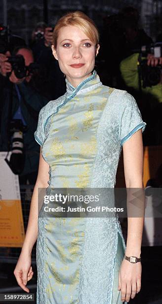 Gwyneth Paltrow Attends The 'Sliding Doors' Premiere In London.