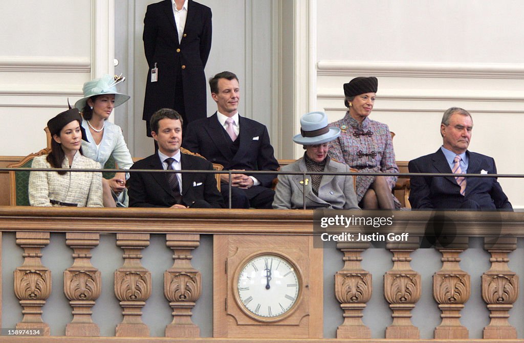 Danish Royal Family Attend Opening Of Parliament