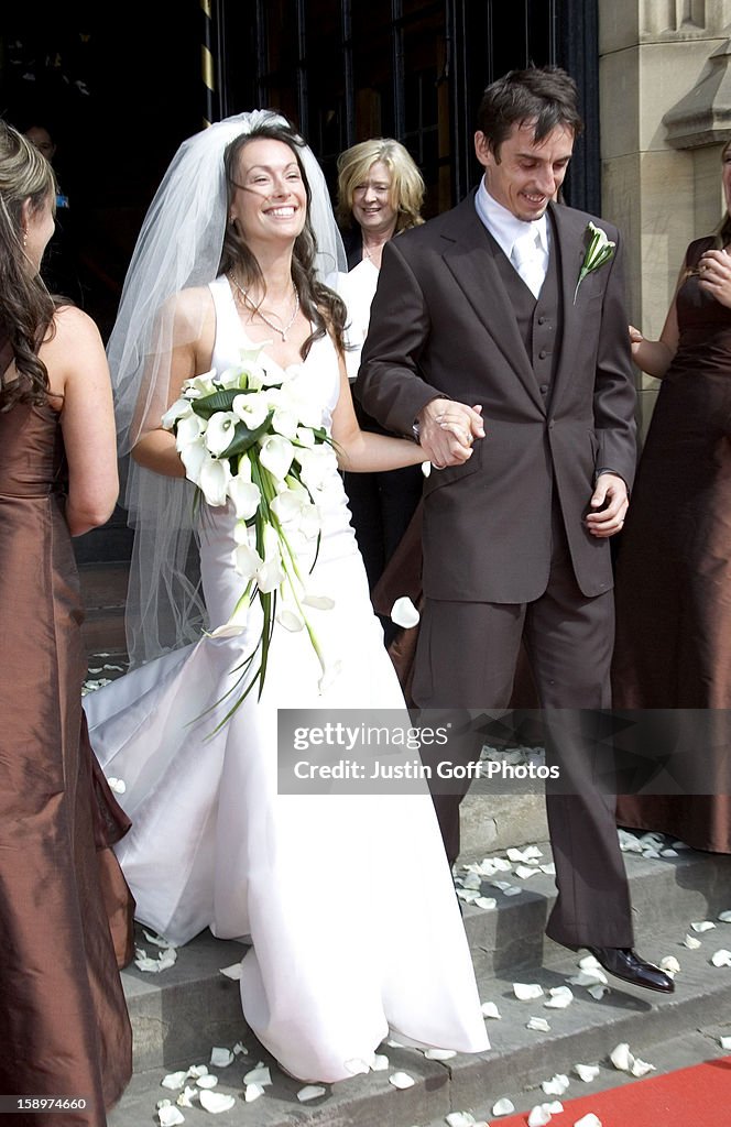 The Wedding Of Gary Neville & Emma Hadfield At The Manchester... News