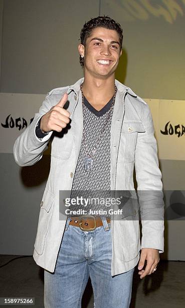 Cristiano Ronaldo Attends The Nike 'Joga Bonito' Football Movement Launch Party At The Truman Brewery In London.