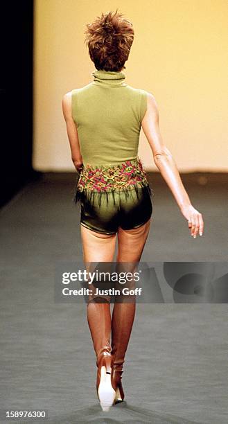 Victoria Beckham Models For Maria Grachvogel During London Fashion Week.