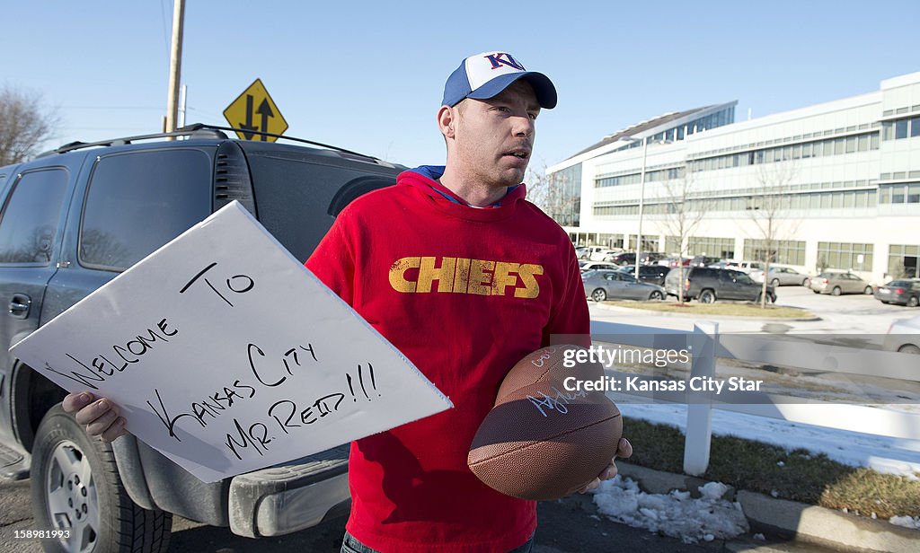 Andy Reid arrives in Kansas City