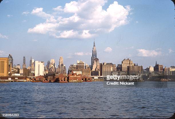 new york 1956 - 1956 stockfoto's en -beelden