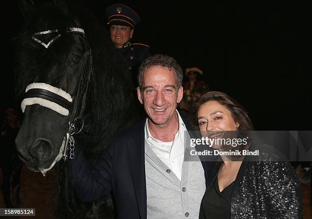 Heio von Stetten and Elisabeth Romano attend the show 10 years of Appassionata - Friends Forever on January 4, 2013 in Munich, Germany.