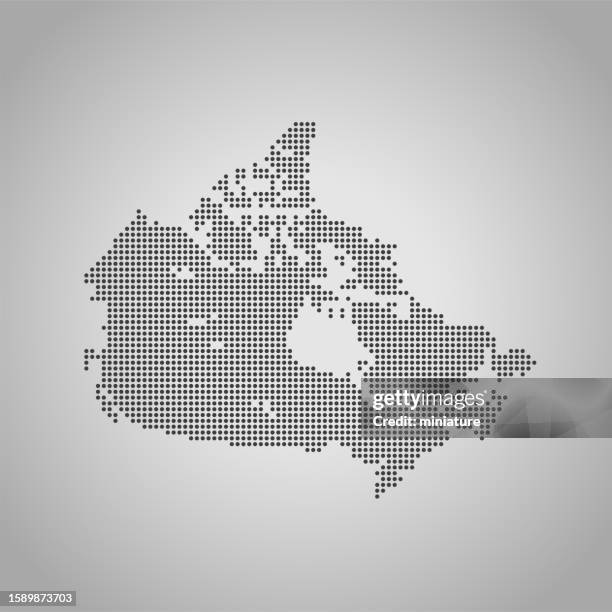 canada map - map of canada stock illustrations