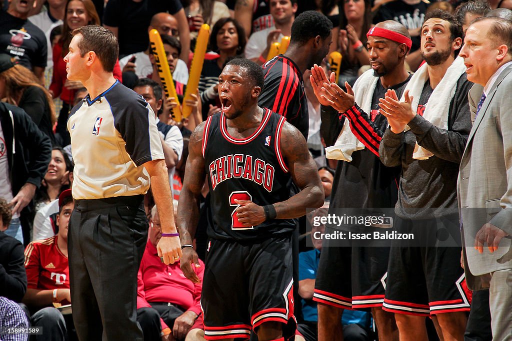 Chicago Bulls v Miami Heat