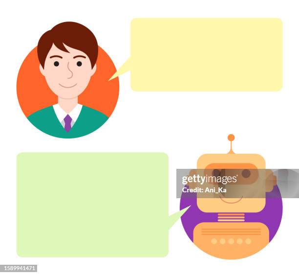 chatbot - android phone stock illustrations