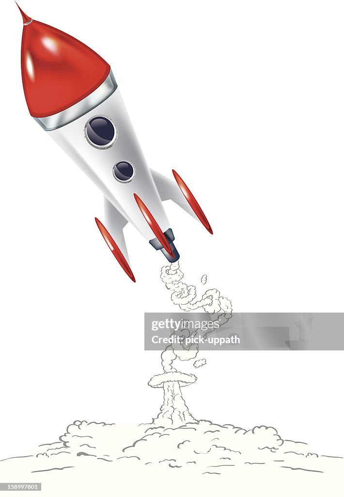 Rocket Blast Off Vector R Blast Off High-Res Vector Graphic - Getty Images