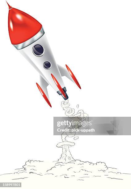 blast off - spaceship window stock illustrations