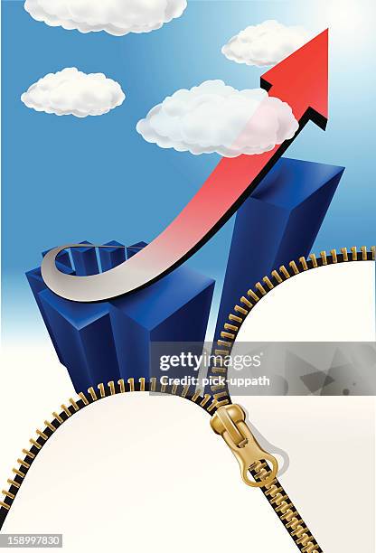 unzip your potential - zipper stock illustrations