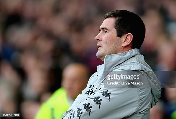 Nigel Clough of Derby County looks on during the FA Cup with Budweiser Third Round match between Derby County and Tranmere Rovers at Pride Park...