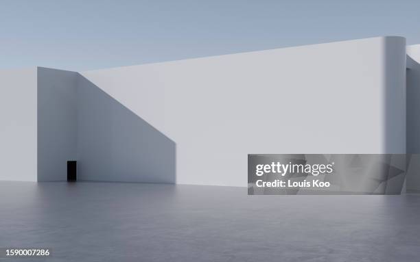 3d rendering architectural background - concrete wall stock pictures, royalty-free photos & images